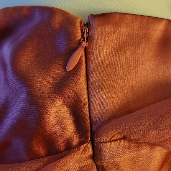 🎀Bebe Silk Cami Sheer Silk Overlay and Trailing Side Ties -- Beautiful! - Picture 7 of 10